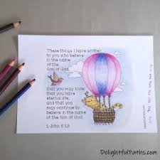 4 in him there was life, and that life was a light for the people of the world. Free Bible Coloring Sampler For Adults 1 John Delightful Paths