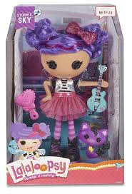 Includes fun hair styling brush, 4 clips and 6 hair beads. Lalaloopsy Entertainment Large Storm E Doll Purple Hair Brush Cat Dress Netflix Lalaloopsy Dollswithclothingaccess Lalaloopsy Baby Girl Toys Lalaloopsy Dolls
