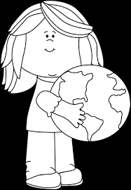 Black and white globe clipart. Black And White Girl Hugging Earth Clip Art Black And White Girl Hugging Earth Image