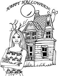 Barbie Halloween Coloring Pages Barbie Coloring Pages Halloween Coloring Pages House Colouring Pages