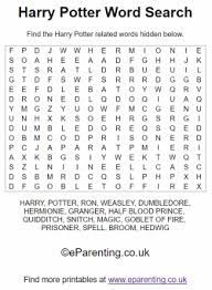 Harry Potter Wordsearch And Anagram Puzzles Harry Potter Words Harry Potter Word Search Harry Potter Games
