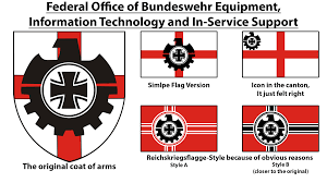 The advantage of transparent image is that it can be used efficiently. German Bundeswehr Office Redesign Vexillology