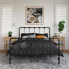The top countries of supplier is china, from. Mainstays Farmhouse Metal Bed Queen Size Bed Frame Grey Walmart Com In 2021 Black Bed Frame Bedroom Design Black Bedding