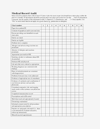 18 valid medical chart audit form