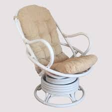 Outsunny rattan wicker chair swivel rocking sofa patio garden lounge furniture. Erick Rattan Swivel Rocking Chair With Cushion My Rattan Wicker