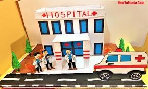 Hospital Model For School Science Exhibition Project Using Best Out Of The Waste Materials Science Exhibition Projects School Diy School Projects