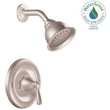 Maybe you would like to learn more about one of these? Moen Part 82912srn Moen Banbury Single Handle 1 Spray Shower Faucet With Valve In Spot Resist Brushed Nickel Valve Included Shower Faucets Home Depot Pro