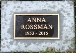 Anna Rossman (1953-2015)