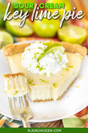 Sour Cream Key Lime Pie To Die For Delicious So Simple And It Tastes Amazing We Made Two Of These Pies In O Lime Pie Recipe Keylime Pie Recipe Sour Cream