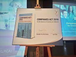 Effective date of 2016 amendment. Launch Of My Book On The Companies Act 2016