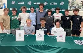 Congratulations to Collin Gates, Christian Dillard and Ty Keeley as they  signed their National Letter of Intent for their respective colleges.  #bulldogpride