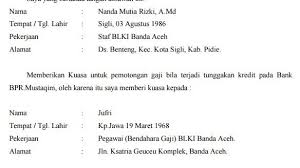 Semoga sehat wal afiat yaa 🙂. Contoh Surat Kuasa Pemotongan Gaji Guna Pemabayaran Kredit Pinjaman Koperasi
