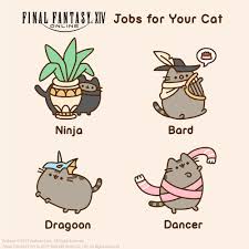 Pusheen The Cat On Twitter Summer S Over Time To Get A Job What S Your Ffxiv Shadowbringers Career Of Choice Pusheen Cute Pusheen Cat Pusheen