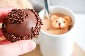 These Hot Chocolate Bombs With Corgi Marshmallows Are A Delight For Dog Lovers And Are The Perf Chocolate Bomb Recipes With Marshmallows Homemade Hot Chocolate