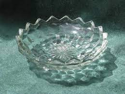 Set of eight vintage heisey crystolite crystal clear pressed glass salad or luncheon plates, about 8 1/4 overall diameter. Depression Glass Compote Footed Dish Bowl Cheese Candy Nuts 3 12 Tall X 5 14 Clear Crystal Floral Cut Etched Bowl Excellent Condition Kitchen Dining Dining Serving Efp Osteology Org