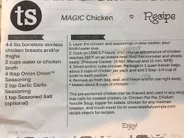 Tastefully Simple Magic Chicken Tastefully Simple Recipes Chicken Tastefully Simple Freezer Meals Tastefully Simple Recipes