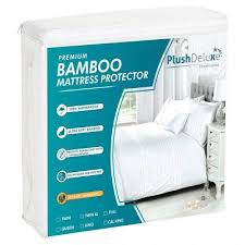 Plushdeluxe Bamboo Mattress Cover In 2020 Waterproof Mattress Cover Bamboo Mattress Mattress Protector