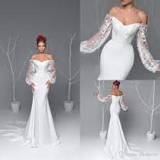 Bride Trend Dresses With Lace Sleeves Wedding Dresses In 2020 Wedding Dresses Lace Wedding Dress Vintage Wedding Dress Couture
