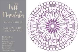 Download Mandala Svg Bundle Split Mandala Half 39 Graphic By Alyviaskye Creative Fabrica