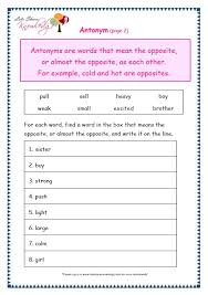 Plan develop write and publish research topics and short essays. Grade 3 Grammar Topic 28 Antonyms Worksheets Lets Share Knowledge