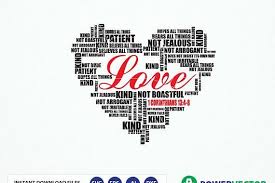 Bible Verse Svg 1 Corinthians 13 4 8 Love Is Patient Love Is Kind Love Never Fails Scripture Typography Word Art Design 63920 Svgs Design Bundles Word Art Design Word Art Typography Word Art