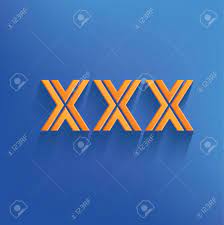 Triple X On Blue Backgroundclean Vector Royalty Free SVG, Cliparts,  Vectors, and Stock Illustration. Image 40275847.