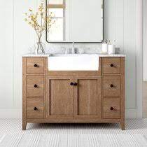Our barnwood vanity collection features wonderful modern rustic vanities perfect for any cottage or beach house. Farmhouse 48 Inch Vanities You Ll Love In 2021 Wayfair