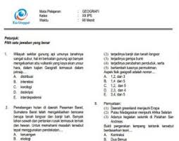 Download Prediksi Soal Un Sma Geografi Paket A Dan Kunci Jawaban Cari Soal