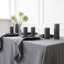 Linen Tablecloth Graphite Linenme Table Cloth Linen Tablecloth Luxury Linen