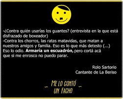 La beriso llegará a sáenz peña, el próximo 23 de agosto para presentar su gira naciona la beriso 20 años. Me Lo Conto Un Facho Pa Twitter Rolo Sartorio Anda Con Ganas De Armar Grupos De Tareas Https T Co Zc0c8pl2xj