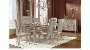 Shop champagne dining room furniture at horchow, and browse our fantastic selection of luxury home furnishings, elegant decor, gifts & more. Belle Terra Champagne 5 Pc Dining Room Rectangle Transitional Glamourous Dining Room Dining Room Design Dining Room Sets