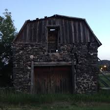 San Luis Stone Barn at Dusk
