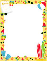 Free Summer Borders Clip Art Frames Borders Page Borders Clip Art Borders