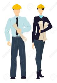 Isolated Professional Engineers Male And Female Workers Standing Royalty Free Cliparts Vectors And Stock Illustration Image 66030914 Professional contractors and engineers cartoon characters.