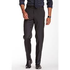 Ike Behar Mens Charcoal Grey Wool Flat Front Dress Suit Slacks Pants 32 NWT  | eBay