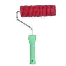 For more tips and tricks, see how to paint a room. Jai Brush 7 Inches Round Rubber Pattern Design Roller Brush For Wall Painting Red Amazon In Home Improvement
