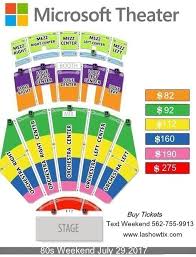 Microsoft Theater Seating Chart With Seat Numbers Best