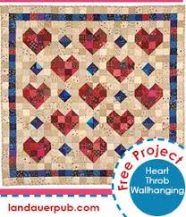 Free Quilting Projects Landauer Quilting Books Heart Quilt Pattern Heart Quilt Miniature Quilts