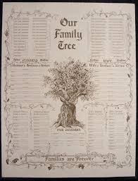 Family Tree Chart Large Parchment Family Tree Designs