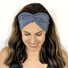 Dusty Blue Twisty Turban Headband