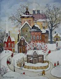 House Illustration Drawing Inspiration 30 Trendy Ideas American Folk Art Winter Art Folk Art Painting