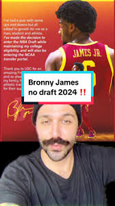 Bronny James, filho do astro do @Lakers , LeBron James, acaba de inscr...