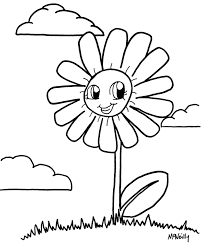 Free printable spring coloring pages. Coloring Pages Of Flowers For Kids Coloring Home