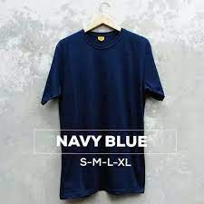Padu padan si biru untuk kesan misterius dan elegan. Kaos Polos Cotton Combed 30s Warna Biru Navy Dongker Size S M L Xl Shopee Indonesia