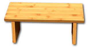 Symbiosis table basse en bois (noyer) et métal avec range revues et pieds aero. Banc De Meditation Pieds Demontables La Tortue De Jade