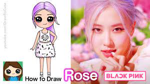 How To Draw Rose Ice Cream With Blackpink Kpop Youtube how to draw rose ice cream with blackpink kpop