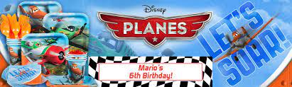 Airplane aviator themed party supplies,silver glitter birthday banner and garland decoration,latex and airplane foil balloons for up up and away felt party, kids plane theme birthday party. Planes Party Ideas Airplane Party Ideas At Birthday In A Box