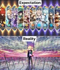 Genshin Impact On Instagram An Image That Reflects My Luck Genshinimpactmemes Genshinimpact Genshinimpactedit Genshi Anime Memes Anime Impact