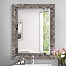 Amazon Com Mirror Trend 24 X 32 Inches Rectangular Beveled Mirrors For Wall Mirrors For Living Ro In 2020 Mirror Trends Large Bathroom Mirrors Mirror Wall Living Room