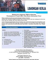 We did not find results for: Penerimaan Tenaga Karyawan Thiess Minimal Smp Sma Smk Sederajat Rekrutmen Lowongan Kerja Cpns Bumn Bulan Agustus 2021